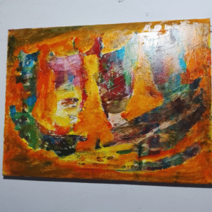 Flame of Spirit Abstract Canvas Art