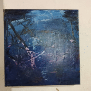 Midnight Forest Abstract Canvas Art